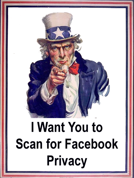 I want you to scan for Facebook privacy